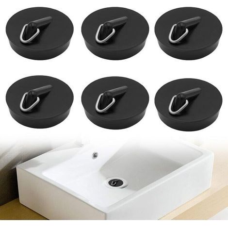 Stück Abflussstopfen, Universal-Badewannenstopfen, generische Gummi-Abflussstopfen, Küchen-Abflussstopfen, für Badewanne, Küche, Badezimmer (Kette nicht enthalten) (1/4)