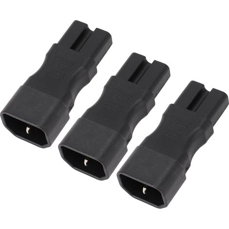 Lot de 3 adaptateurs secteur à peigne IEC320 C14 vers C15, connecteurs en PVC et cuivre pour ordinateur portable, 250 V, 10 A, 2,5 A, 2500 W (1/5)