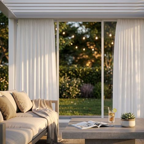 Tenda da interno per lato da 3 m pergola bioclimatica (1/2)