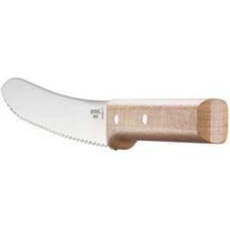 Couteau À Pain - Lame Courbe Crantée 21 cm - Acier Inoxydable X50CrMoV15 - Manche En Hêtre - 1 Pièce (1/2)