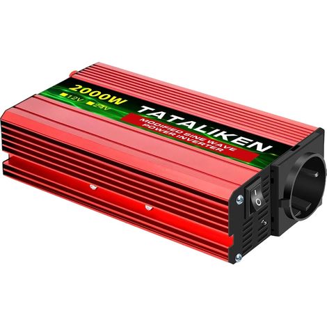 Onduleur de puissance, sortie 1000W, compatibilité universelle, 12V2000W50HZ UE (1/2)