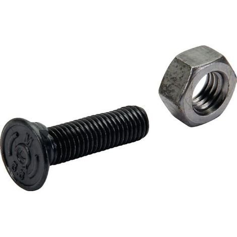 Perno de arado y tuerca M10 x 40 2 puntas DIN11014 cl. 8.8 UNIVERSAL 10402N