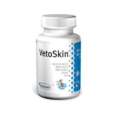 Vetexpert VetoSkin Supplément Dermatologique Transparent 60 Capsules