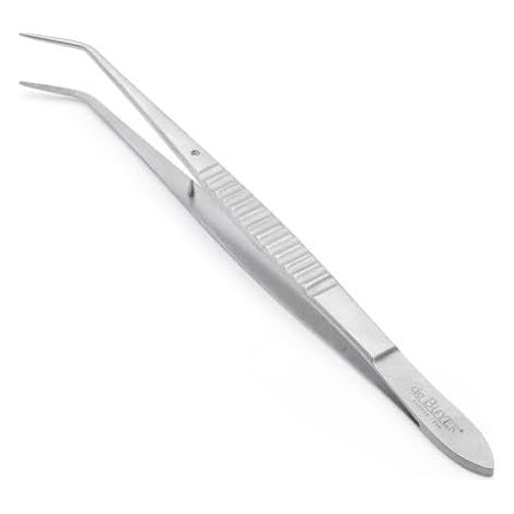 Dressingzange – 1 Stück – Edelstahl – Abgewinkelte Spitze – Profiküche – 16 cm (1/5)