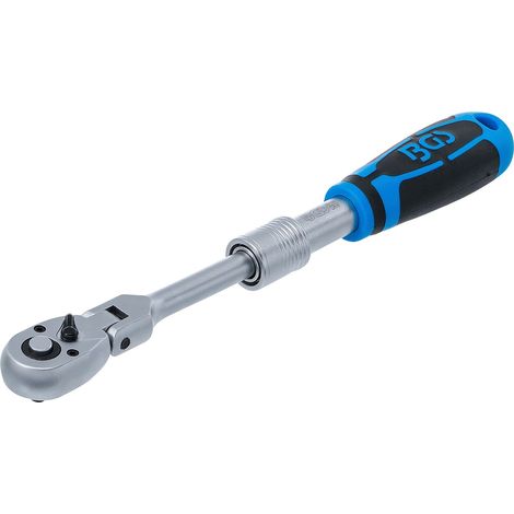 BGS  carraca  extensible  angular  salida  cuadrado  exterior  6,3  mm  (1/4")  210  -  250  mm  -  25125 (1/5)