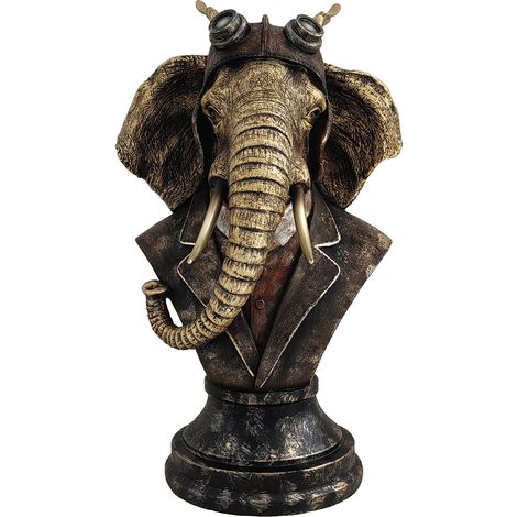 Signes GrimaltElefantentiere  Graue Elefantenfigur – 35 x 21 x 19 cm