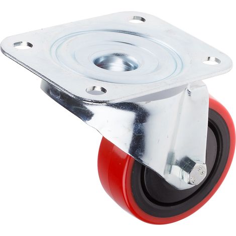Roulettes industrielles Pivotante RS PRO, Diam 80mm, 90kg ( Prix pour 1 ) (1/2)