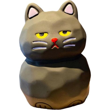 Décoration de tableau de bord de voiture : figurines de chats mignonnes à collectionner, à poser sur un bureau ou à offrir en souvenir.-Style D (1/5)