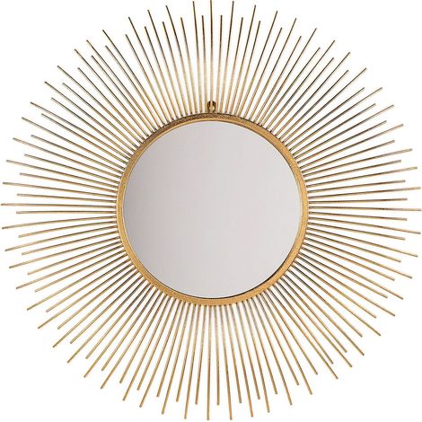 Wandspiegel CILLY 80 cm 80 cm Metall Gold (1/5)