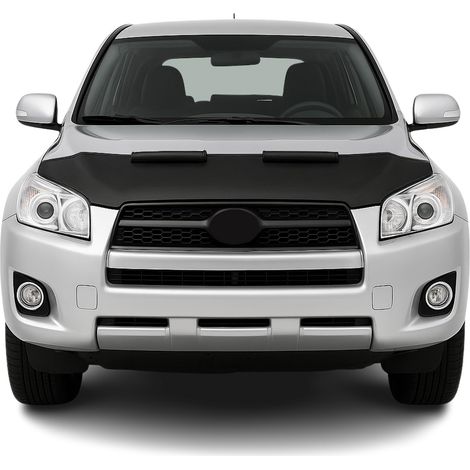 Protège Capot compatible avec Toyota RAV4 2009 à 2012, Bra de Capot Protection, Noir (1/5)
