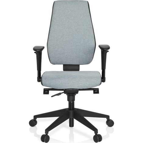 [NEUWERTIG] B-Ware hjh OFFICE Bürostuhl Drehstuhl PRO-TEC 500 dunkelgrau hellgrau Armlehnen (1/2)