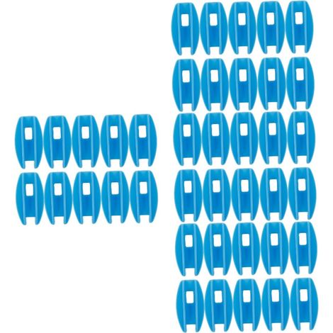 40pièces Insulateurs De Fil Électrique pour Clôture Électronique Accessoires pour Sécurisée Animaux Installation Facile Couleur Bleue (1/5)