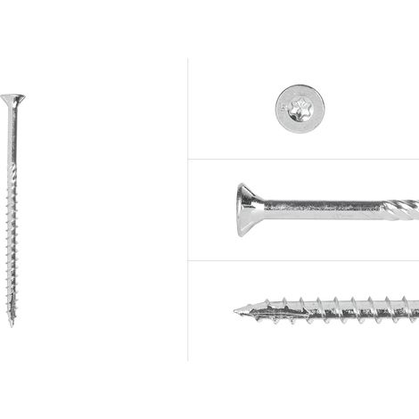 Spanplattenschrauben Verzinkt 4,5 x 80 mm Torx 20 Teilgewinde -