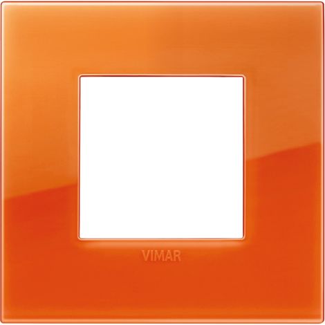 Placca Classic 2M Reflex orange scatola rotonda Vimar Arkè 19642.63