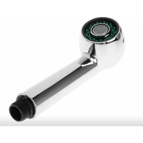 Robinet de douche à main rétractable, mitigeur de douche de cuisine, baignoire ou salle de bain, 18,5 cm, argent (1/4)
