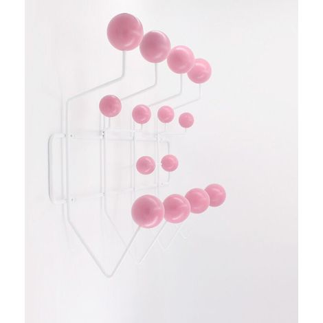 Patère Boule en Bois, Porte-Manteau avec 14 Crochets, Porte-Manteau Mural, Rail De Crochet avec Boules Colorées Porte-Manteau pour Entrée Couloir Chambre Salle De Bain (1/2)
