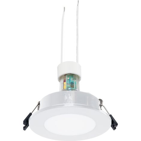 KIT Aro Empotrable Estanco Ø90mm + Bombilla GU10 5,4W + - Blanco Frío - Blanco