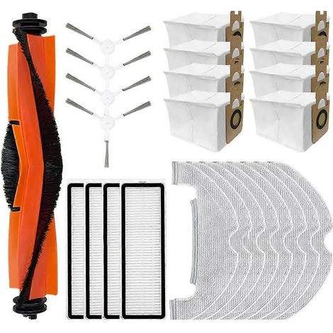 Accessoire compatible avec les aspirateurs robots Bot D10 Plus / RLS3D / Z10 Pro / L10 Plus : brosse latérale, filtre, sac à poussière. (1/5)