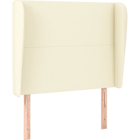 Maison Exclusive - Kopfteil mit Ohren Creme 83x23x118/128 cm Kuns