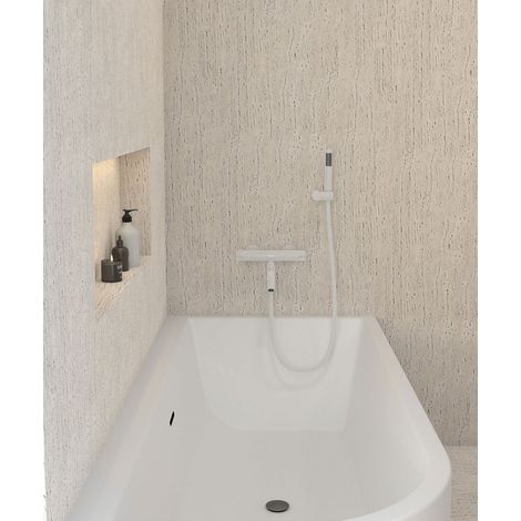 Mezclador termostático para bañera Blanco - Corbeau