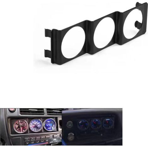 DIY 2-inch/Car Modification 52mm Instrument Panel Mount/Dashboard Three-Hole Universal Car Radio Slot (1/4)