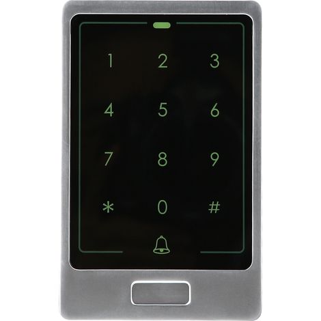 Clavier tactile ZK Metal 125 kHz WG26/34 pour contrôle d'accès et de sécurité des portes (étanche)