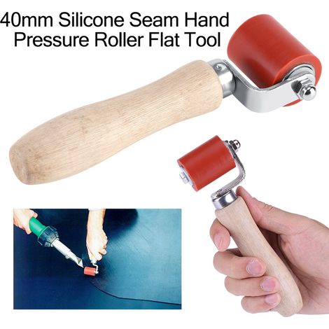 Rouleau de pression manuelle en silicone haute température de 40 mm pour joints de toiture PVC, outil de soudage (1/5)