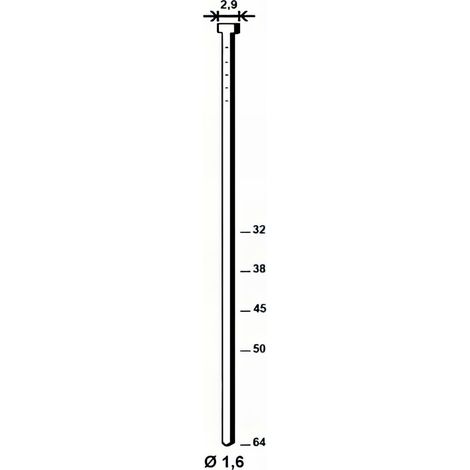 2 000 pointes brads INOX en bande 20° D. 1,6/2,9 x L. 32 mm - PO62760 Alsafix