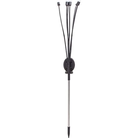 Lampioncino segnapassi Led Feelers 0,04W Argento in acciaio con pannello solare IP44 Bianco freddo 6500K con sensore crepuscolare Aigostar (1/5)