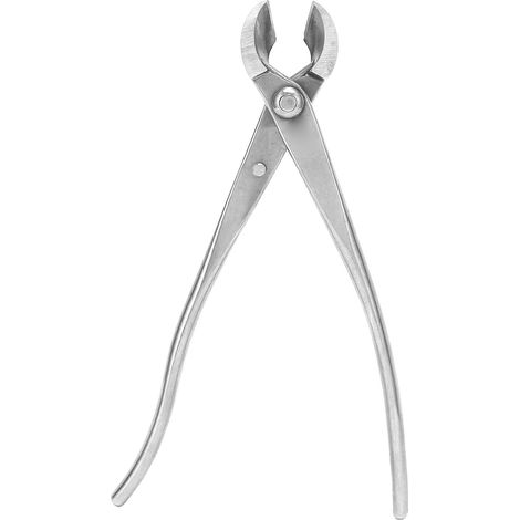 Schräge Pinzette aus Edelstahl (210 mm), schräge Kugelschere zur Gestaltung von Miniaturgärten