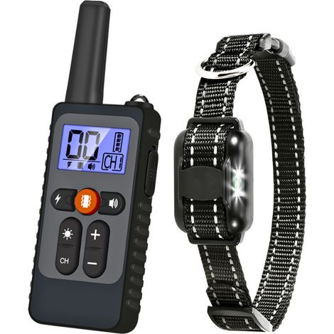 Collar de adiestramiento recargable para perros con vibración, sonido y estimulación eléctrica, resistente al agua IPX67 para todos los perros - OTROS (1/4)