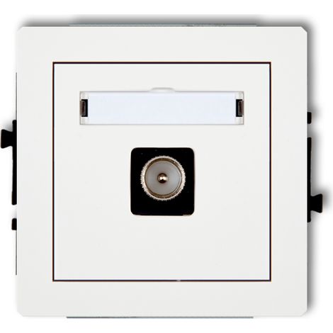 Deco Einzel-TV-Antennenbuchse Weiß DGTV-1