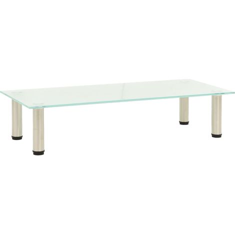 TV-Tisch 80x35x17 cm Satiniertes Hartglas