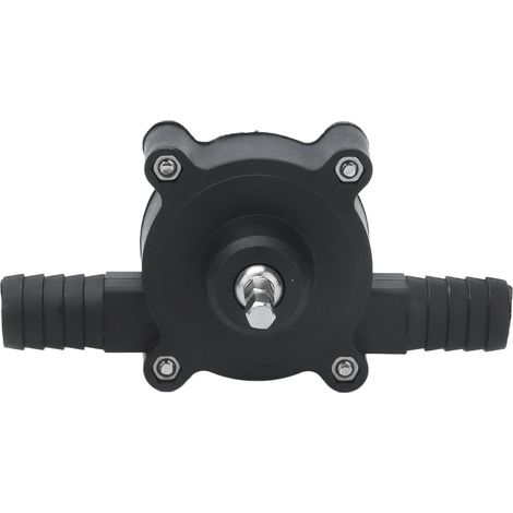 Pompe à eau portative pour perceuse électrique DC, kit de transfert avec mandrin hexagonal 1/4in, outil d'aspiration et refoulement pour liquides (1/5)