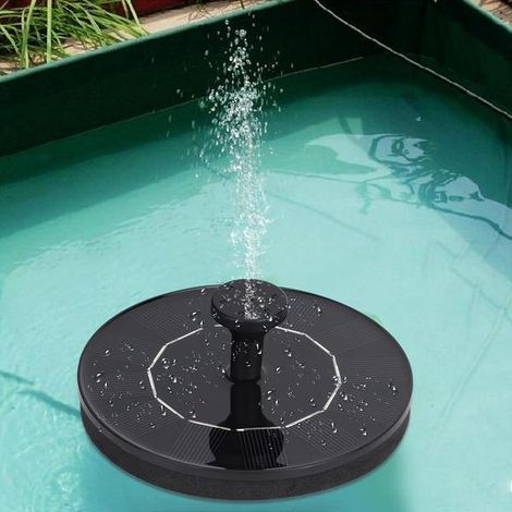 Kit de fontaine flottante solaire pour bassin de jardin et bain d'oiseaux avec pompe à eau (1/5)