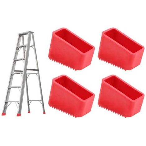 BUNTHAUS Pour pieds d'échelle universels 50 x 20 mm,4 Pièces Couvre Pieds d'Échelle en Caoutchouc, Antidérapant pour Sécurité Optimale, Protection Robuste pour Échelles Télescopiques et Escaliers (1/5)