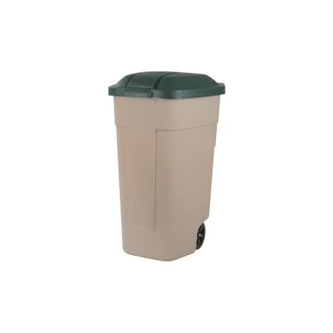 Curver 176805 Cestino da esterno beige 110 litri