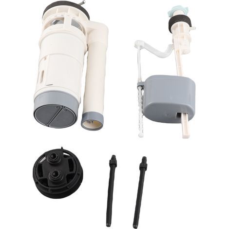 FTVOGUE Vannes de Chasse d'eau de Rechange pour Toilettes de 20 Cm, Valve de Remplissage avec Bouton Poussoir, Kit de Réparation Universel pour Toilettes à économie d'eau pour Divers (1/5)