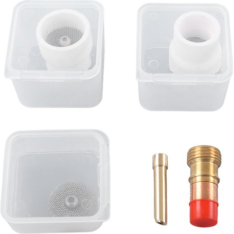 Kit 6 pièces Adaptateur Torche Céramique Cuivre Rouge Sans Bavure Support de Soudure pour WP17 18 26 (1/5)