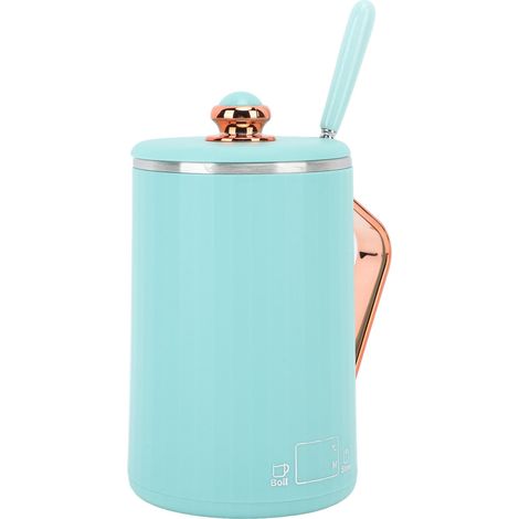 Bouilloire électrique multifonction, tasse à mijoter, chauffage rapide, contrôle intelligent, théière électrique portable, tasse santé pour bureau, vert, prise UE 220V (1/5)