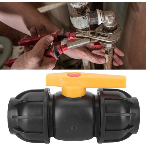 Raccord de vanne à bille en plastique PE de 50 mm de diamètre - Accessoires pour tuyauterie d'eau (1/5)
