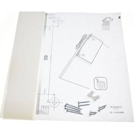 Kit installation pour lave-vaisselle 488000481360 – Compatible modèles WHIRLPOOL – Dimensions 45/60cm – Pièces détachées de qualité