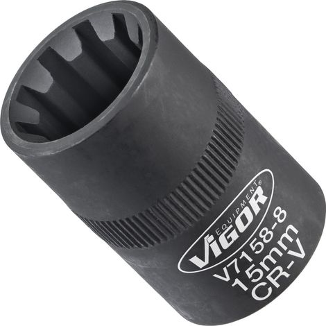 VIGOR Steckschlüsseleinsatz, 3/8 (10 mm) Vierkant hohl, Innen Sechskant Profil, SW 8 mm (1/3)