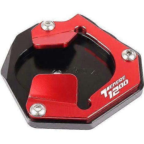 CNC-gefräste Seitenständer-Verlängerungsplatte für Yamaha XT 1200 Z Super Tenere 1200 XT1200Z XT1200ZE Motorrad – Rot