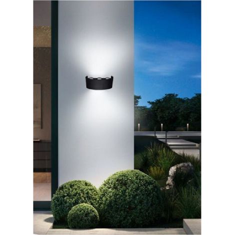 Außenwandleuchte Led 16 W Crown Ip65 Up & Down Nero Luce Calda Fredda Natural