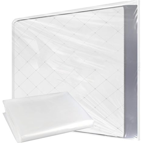 Housse Matelas Demenagement 120 x 220cm, Housse de Matelas, Housse Plastique Matelas, Housse de Protection en Plastique pour Matelas avec Zip Pratique, pour Déménagement, Stockage & Transport (1/5)