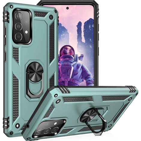 FUNDA PARA SAMSUNG GALAXY A52/A52 5G CON ANILLO VERDE SM-A525F SM-A526B (1/5)