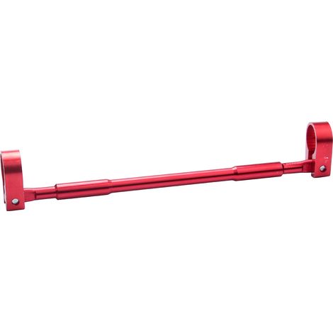 Guidon modifié pour moto homme Honda : barre stabilisatrice renforcée, guidon plus épais, biellette de direction renforcée, barre transversale de guidon renforcée. (1/4)