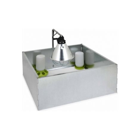 Gaun Galvanized Chick Park con accessori MM. 630 x 630 x 280 h.