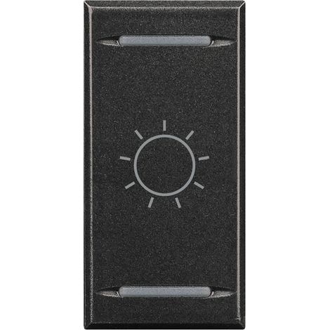 Manette Axolute MyHOME BUS symbole lumière type bascule 1 mod anthracite BTICINO HS4911BA (1/2)